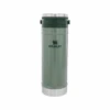 Stanley 16oz Classic Travel Press Hammertone Green