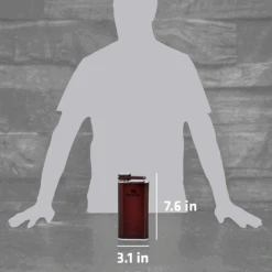 Stanley Classic Easy Fill 8oz Wide Mouth Flask -Camping Equipment Store 10 00837 190 3