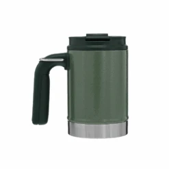 Stanley Classic Vacuum Steel Camp Mug 16oz Hammertone Green -Camping Equipment Store 10 01693 009 3