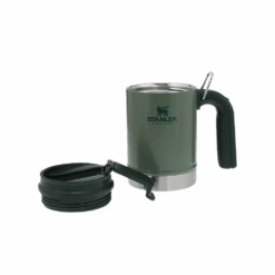 Stanley Classic Vacuum Steel Camp Mug 16oz Hammertone Green -Camping Equipment Store 10 01693 009 7