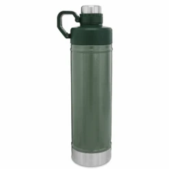 Stanley Classic Vaccum Water Bottle 20oz Hammertone Green -Camping Equipment Store 10 02105 038 04