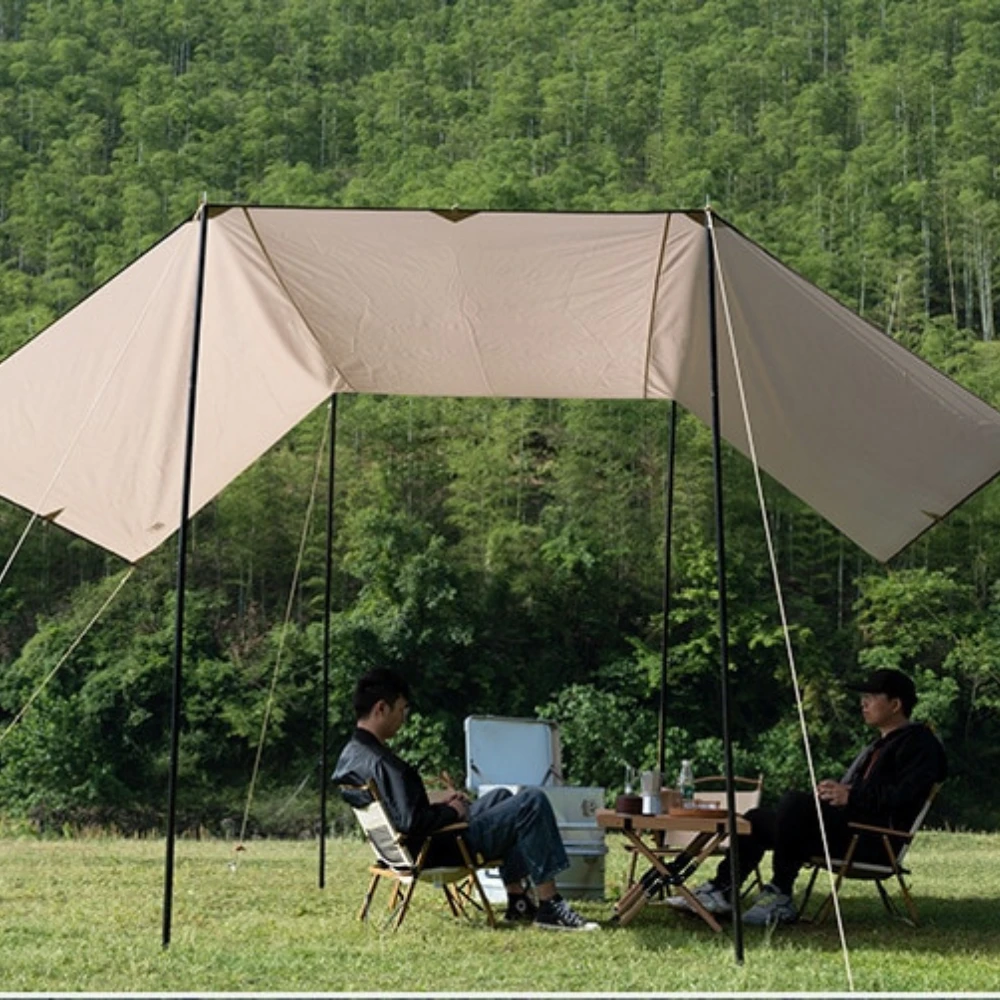 Adventurer Tanxianzhe Waterproof Awning Anti-tearing Sunshade Tarp Outdoor Camping Tan 12 Adventurer Tanxianzhe Waterproof Awning Anti-tearing Sunshade Tarp Outdoor Camping Tan - Image 12