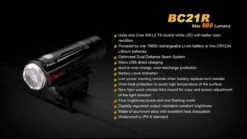 Fenix BC21R USB Rechargable Bicycle Light 880 Lumens -Camping Equipment Store 16 BC21R 66535.1450900824