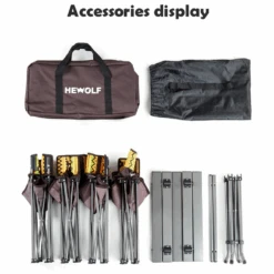 Hewolf 5pcs Set Camping Foldable Table And Chairs -Camping Equipment Store 1746 10 1