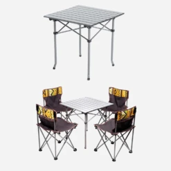 Hewolf 5pcs Set Camping Foldable Table And Chairs -Camping Equipment Store 1746 12 1