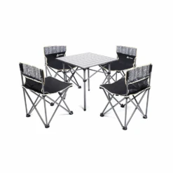 Hewolf 5pcs Set Camping Foldable Table And Chairs -Camping Equipment Store 1746 2 1