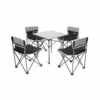 Hewolf 5pcs Set Camping Foldable Table And Chairs