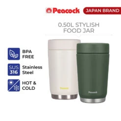 Peacock 0.50L Stylish Food Jar - Khaki 9 Peacock 0.50L Stylish Food Jar - Khaki -Camping Equipment Store 1 3 fae3e94a 1d11 4e93 af9d 92e2f0e75a86