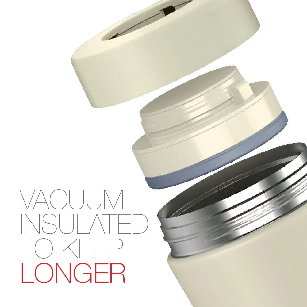 Peacock 0.50L Stylish Food Jar - Khaki 2 Peacock 0.50L Stylish Food Jar - Khaki - Image 2