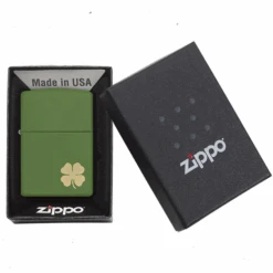Zippo 228 Shamrock Refillable Windproof Lighter - 21032 -Camping Equipment Store 21032 1