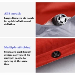 Hewolf Inflatable Mat Orange - Single/Double -Camping Equipment Store 222