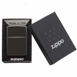 Zippo Ebony Refillable Windproof Lighter - 24756 -Camping Equipment Store 24756 3