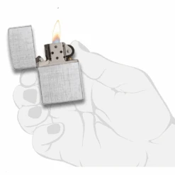 Zippo Linen Weave Refillable Windproof Lighter - 28181 9 Zippo Linen Weave Refillable Windproof Lighter - 28181 -Camping Equipment Store 28181 1