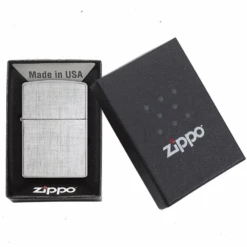 Zippo Linen Weave Refillable Windproof Lighter - 28181 8 Zippo Linen Weave Refillable Windproof Lighter - 28181 -Camping Equipment Store 28181 2