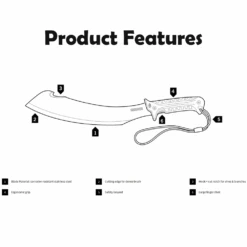 Gerber Broadcut Machete -Camping Equipment Store 31 003153 5