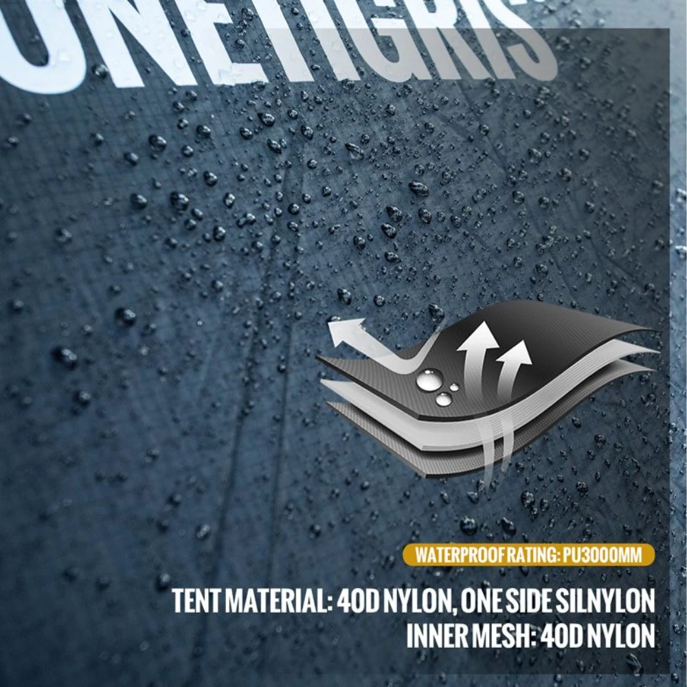 OneTigris Solo Homestead Camping Tent - Black 3 OneTigris Solo Homestead Camping Tent - Black - Image 3