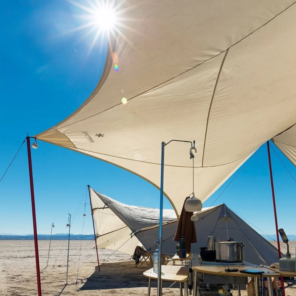 Snow Peak HD Tarp Hexa Evo Pro Ivory 4 Snow Peak HD Tarp Hexa Evo Pro Ivory - Image 4