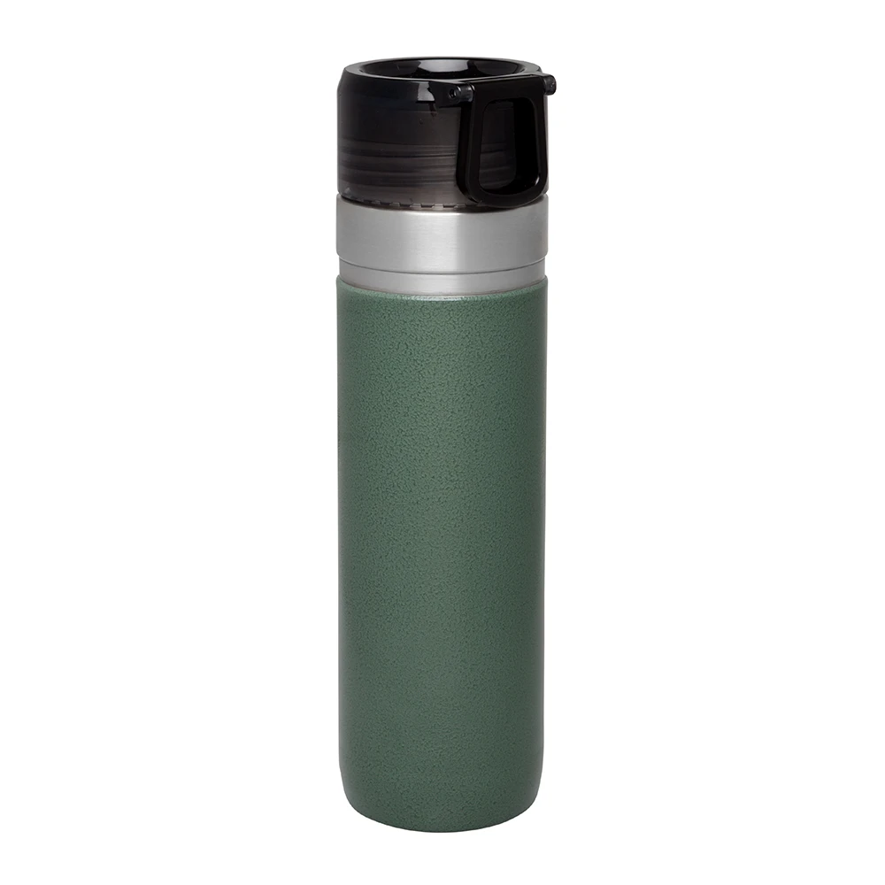 Stanley Go Series Vacuum Bottle With Flow Direct 24oz - Hammertone Green 2 Stanley Go Series Vacuum Bottle With Flow Direct 24oz - Hammertone Green - Image 2