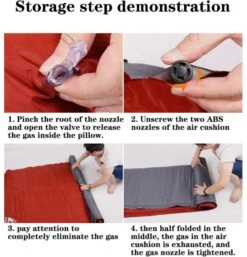 Hewolf Inflatable Mat Orange - Single/Double -Camping Equipment Store 55 3