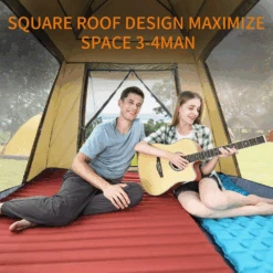 Hewolf Auto 3-4 Person Tent - Camel 16 Hewolf Auto 3-4 Person Tent - Camel -Camping Equipment Store 6 4