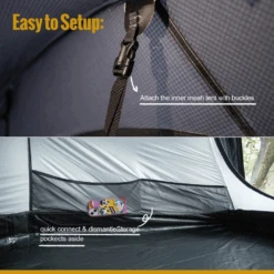 OneTigris Outbreak Retreat Camping Tent - Black 11 OneTigris Outbreak Retreat Camping Tent - Black -Camping Equipment Store 6 2e3b00df fbc6 4a35 9e31 40126d1dff79
