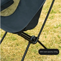 KZM Schwyz High Lightweight Chair Black -Camping Equipment Store 6 6c90fd6b 8dd1 43b8 83ae 67ec12825b8a