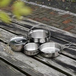 Ace Camp Stainless Steel Cooking Set -Camping Equipment Store 77a7d4b2f07016200a8604f7e1c4231d