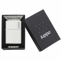 Zippo 214ZL White Matte With Zippo Logo - Refillable Windproof Lighter 6 Zippo 214ZL White Matte With Zippo Logo - Refillable Windproof Lighter -Camping Equipment Store 88