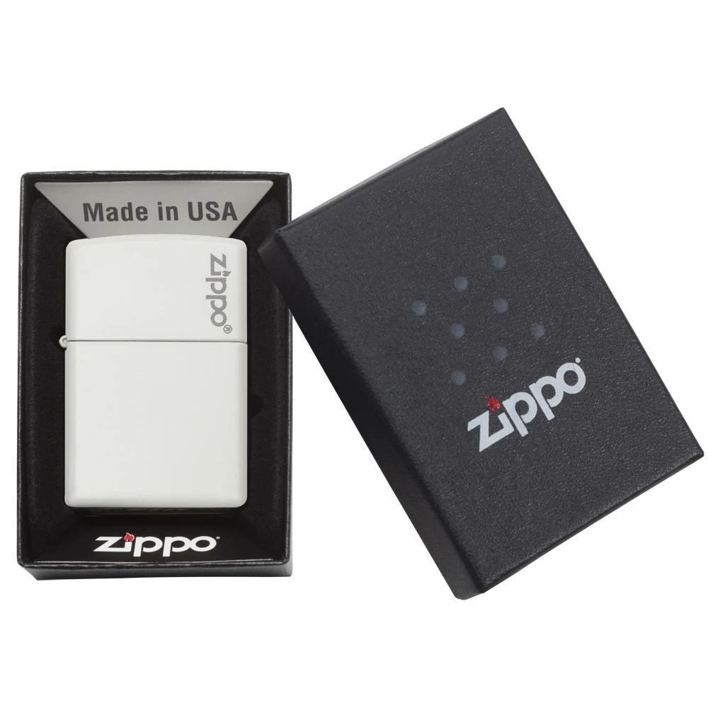 Zippo 214ZL White Matte With Zippo Logo - Refillable Windproof Lighter 3 Zippo 214ZL White Matte With Zippo Logo - Refillable Windproof Lighter - Image 3