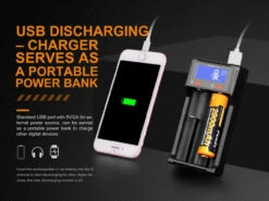 Fenix ARE-D2 Micro USB Dual Channel Smart Charger -Camping Equipment Store ARE D2 E 05 57003.1559144992