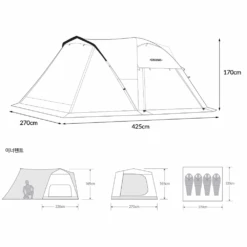 KZM Acro Dome Edge Tent -Camping Equipment Store AcroDOme 07