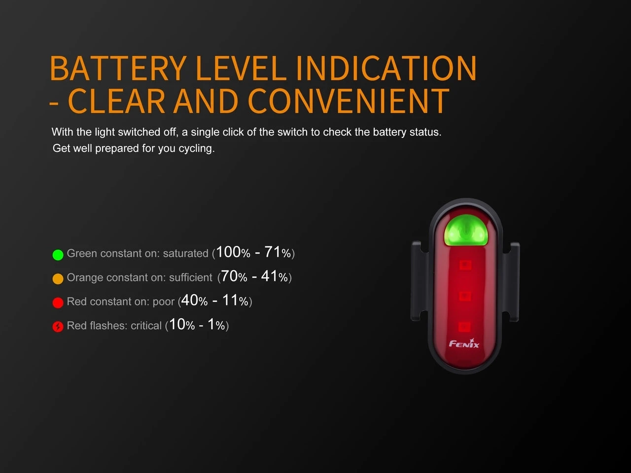 Fenix BCO5R Multifunctional Rechargable Bicycle Tail Light 7 Fenix BCO5R Multifunctional Rechargable Bicycle Tail Light - Image 7