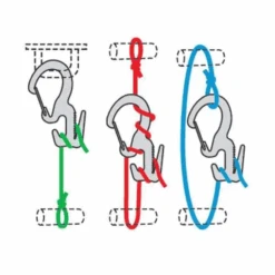 Nite Ize Figure 9® Carabiner Rope Tightener - Small - 2 Pack With Rope - Black -Camping Equipment Store C9S 25 2R3 3