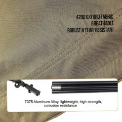 OneTigris Outdoor Foldable Camp Bed - Coyote Brown 13 OneTigris Outdoor Foldable Camp Bed - Coyote Brown -Camping Equipment Store CE ZDC01 CB 05