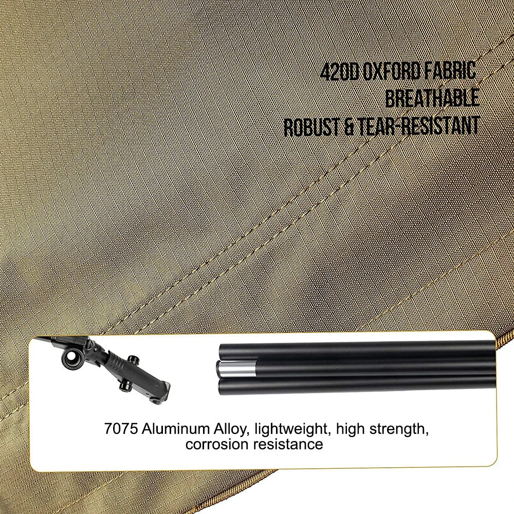 OneTigris Outdoor Foldable Camp Bed - Coyote Brown 7 OneTigris Outdoor Foldable Camp Bed - Coyote Brown - Image 7