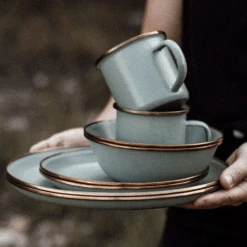 Barebones Enamel Bowl - Set Of 2 24 Barebones Enamel Bowl - Set Of 2 -Camping Equipment Store CKW 425 03