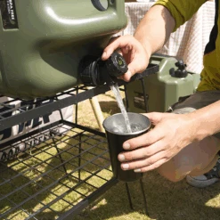 Camp Leader 4 Pcs Stainless Steel Cup - Black -Camping Equipment Store CL01 GRN 05