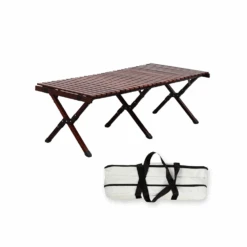 Camp Leader Large Wooden Egg Roll Table -Camping Equipment Store CL09BWN 3
