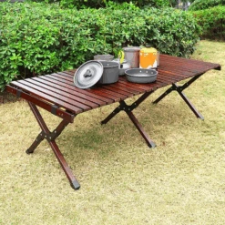 Camp Leader Large Wooden Egg Roll Table -Camping Equipment Store CL09BWN 4 600x600 f24fbff8 bfbb 4caf b8cb 74b798e86799