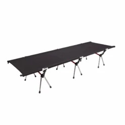 Camp Leader High Collapsible Camp Bed - Black