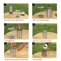 Snow Peak Titanium Café Press 3cups 9 Snow Peak Titanium Café Press 3cups -Camping Equipment Store CS 111 Instructions