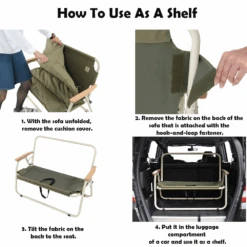 DoD Good Rack Sofa -Camping Equipment Store CS2 500 BK 3