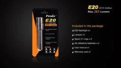 Fenix E20 XP-E2 LED Flashlight (2015 EDITION) -Camping Equipment Store E202015 15 E 02507 78159.1443050098