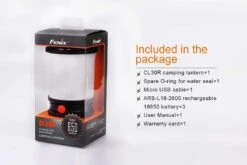Fenix CL30R Camping Lantern -Camping Equipment Store Fenix CL30R Lantern included items
