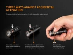 Fenix E18R XP-L Hi Led Flashlight Black 750 Lumen -Camping Equipment Store Fenix E18R EDC Flashlight lock out