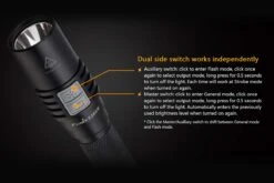 Fenix E25 LED Flashlight (UE Version) -Camping Equipment Store Fenix E25UE Flashlight Switches