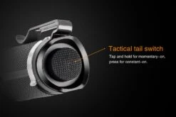 Fenix PD25 XP-L LED Flashlight Black -Camping Equipment Store Fenix PD25 Flashlight Tail Switch