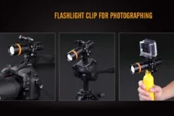 Fenix SD11 XM-L2 U2 Diving Photographic Light -Camping Equipment Store Fenix SD11 Diving Flashlight camera clip