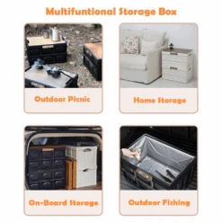 KEMSITE Camping Storage Box With Cover -Camping Equipment Store H0018 4