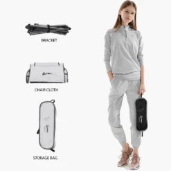 Hewolf Space Medium Aluminum Alloy Foldable Chair -Camping Equipment Store HW J2049 BLK 7